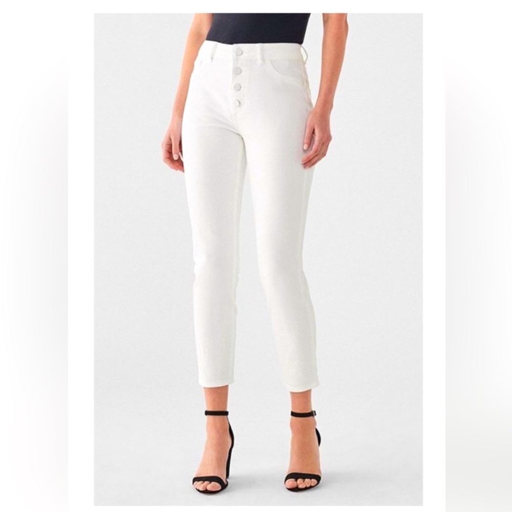 DL2961 Farrow Cropped High Rise Intrascuplt Skinny Jeans